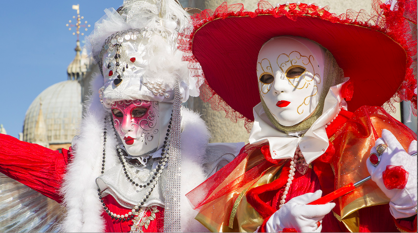 Masked Costume on Venice Carnival
