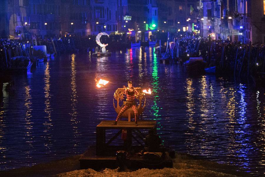 Carnival Opening At Canaregio Canal - Venice Carnival 2019