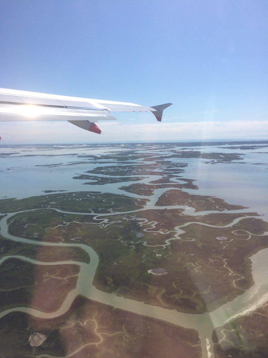 venice lagoon from airplane 940x1253