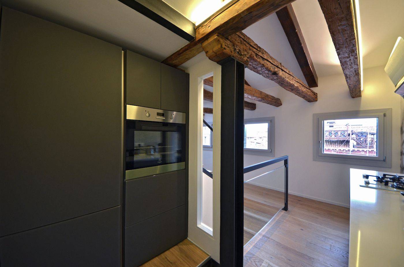 the stylish and well equipped kitchen is really functional