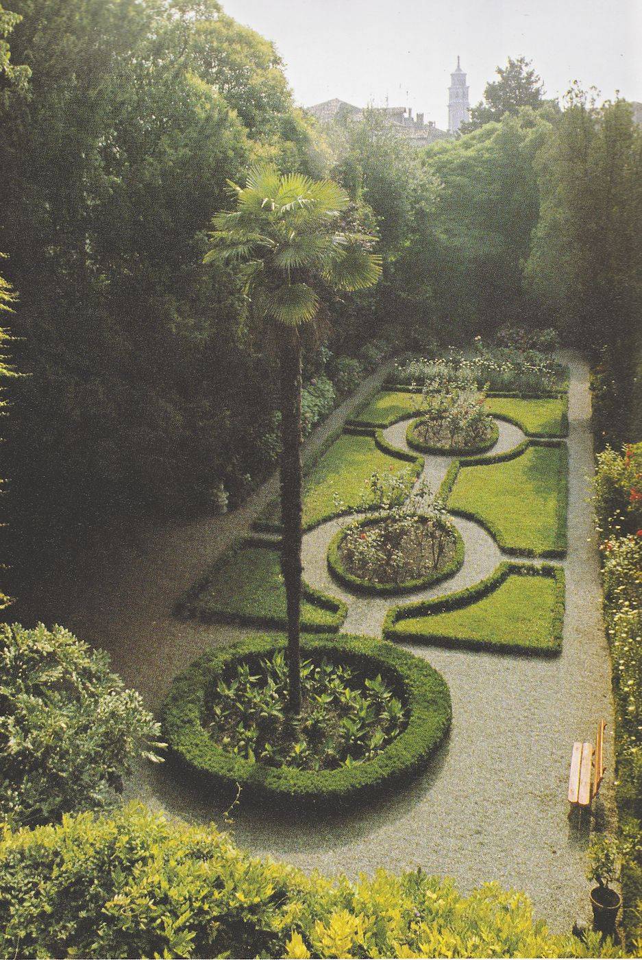 bird view of the garden