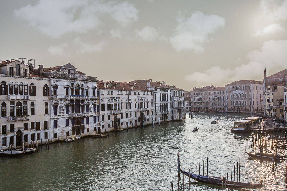 amazing Grand Canal view from the balcony of the Serenissima