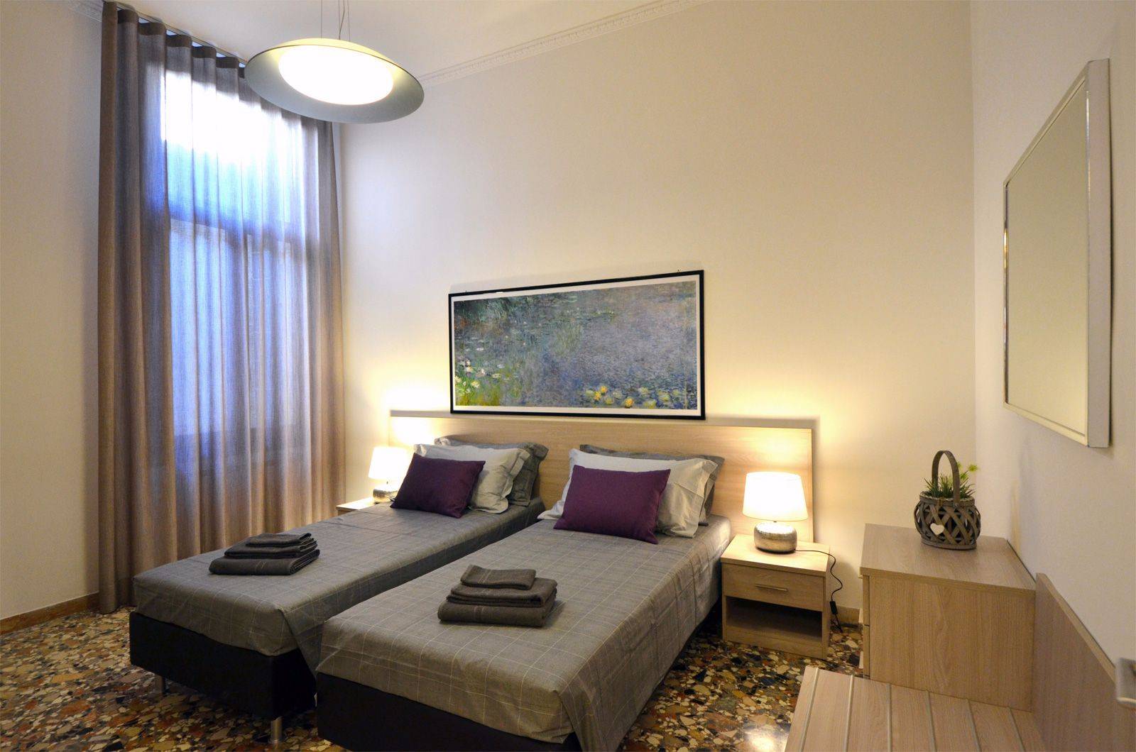 second bedroom, can be prepared as double or twin