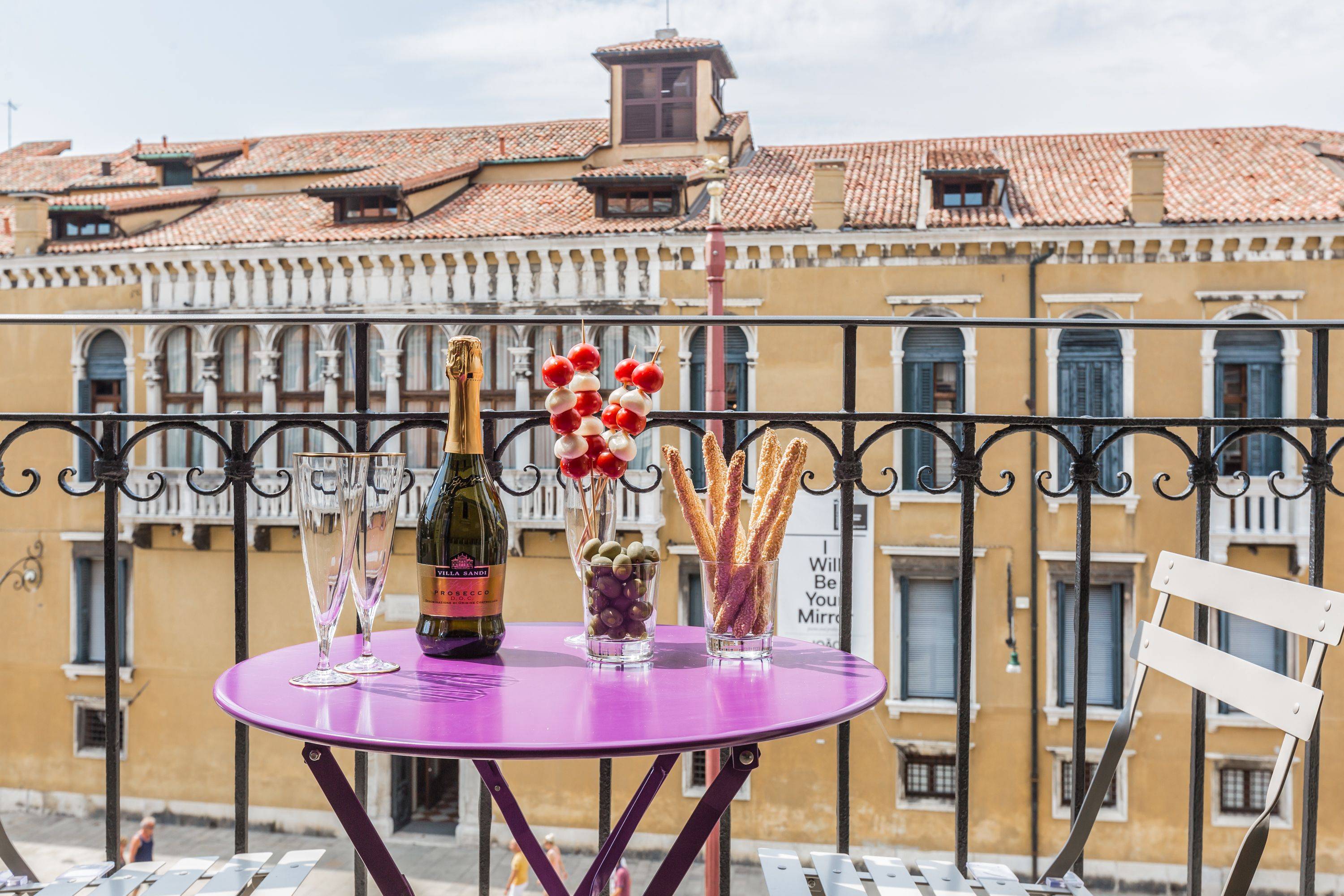 enjoy an aperitive with view at the Manin apartment!