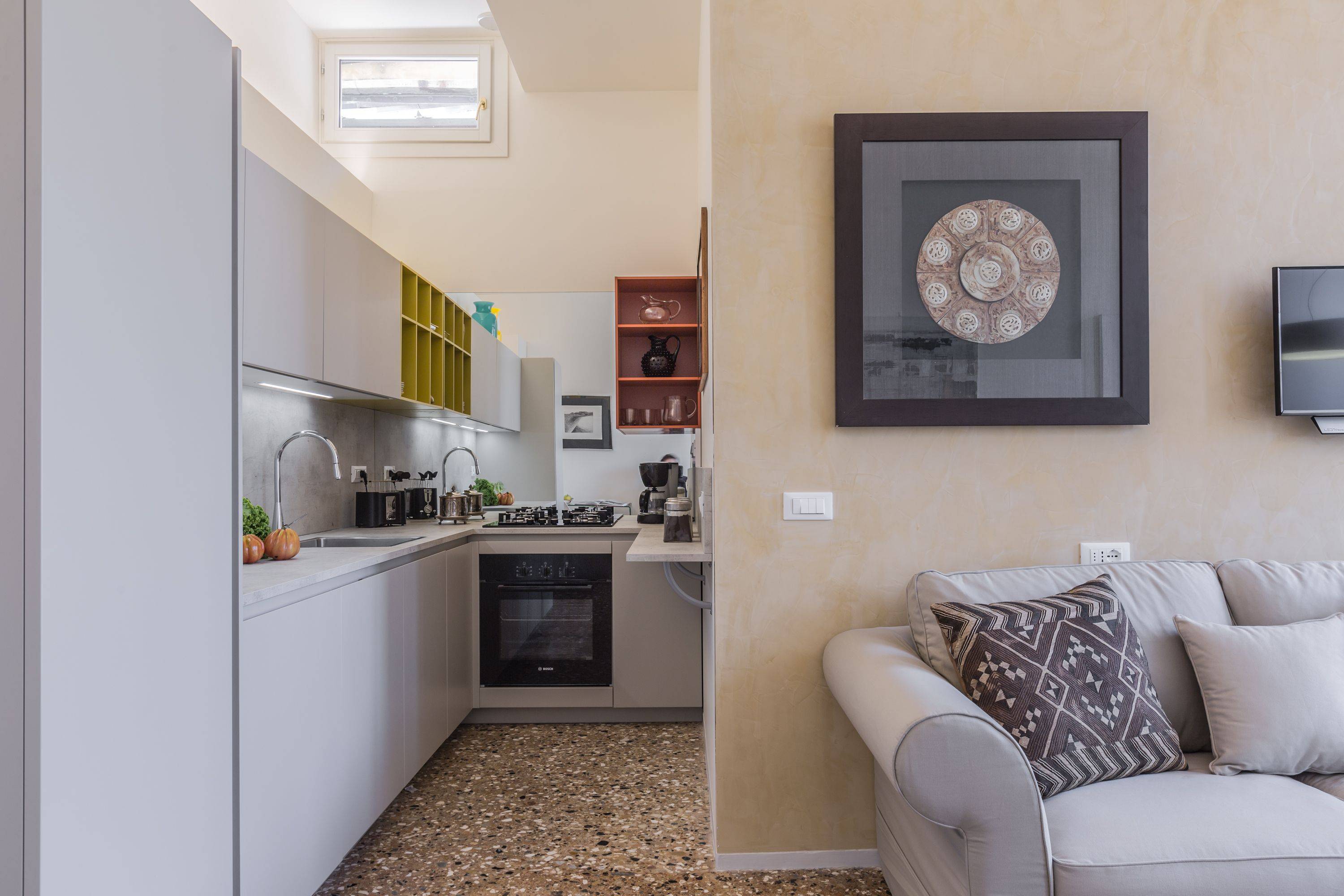 high-tech kitchen with brand new appliances  high-tech kitchen with brand new appliances