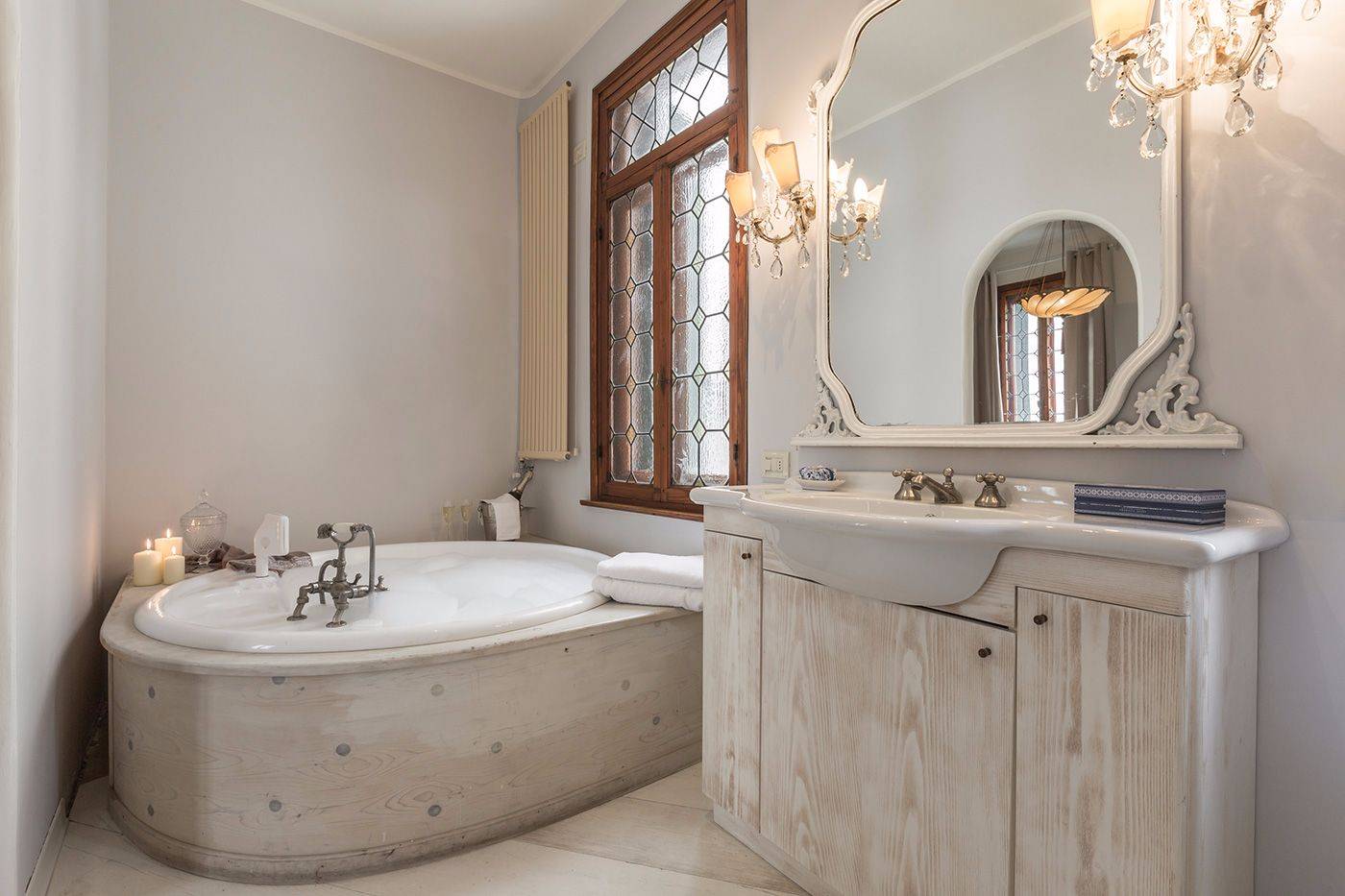 with round bathtub 