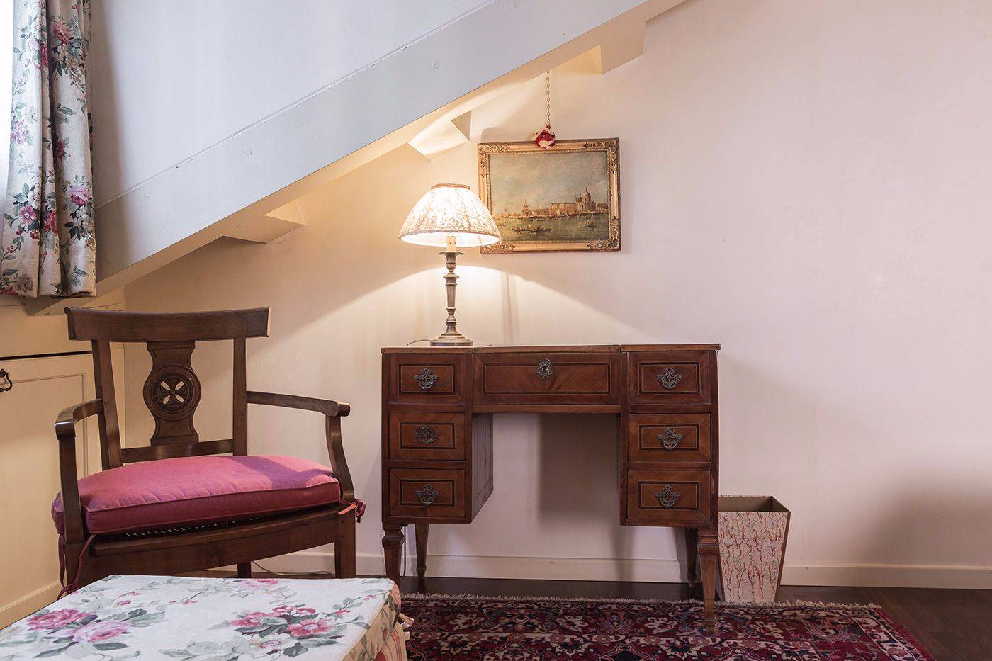 elegant details of the master bedroom