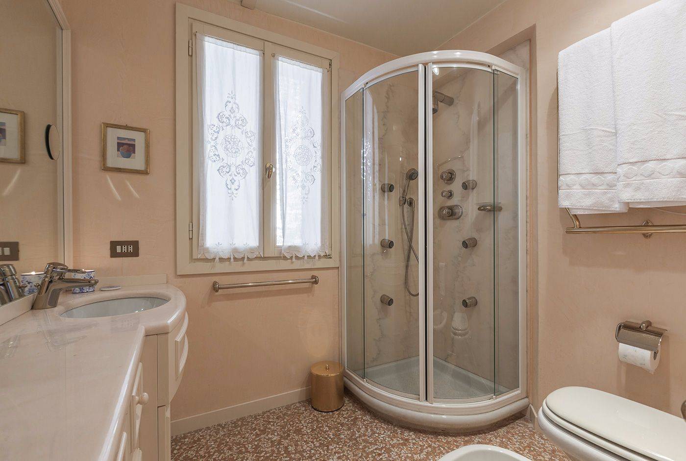 with large shower cabin