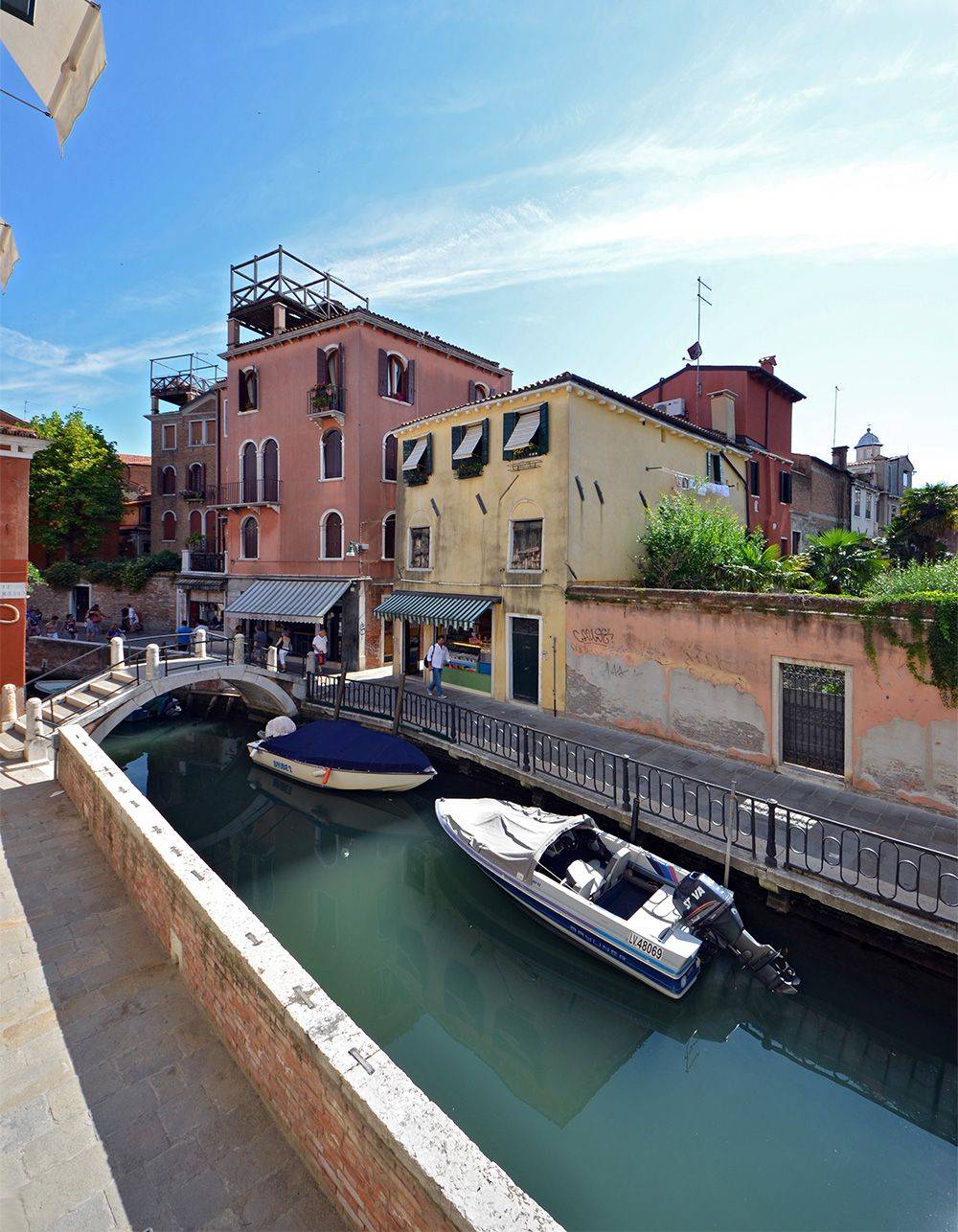 the view from the living room and bedrooms is truly Venetian