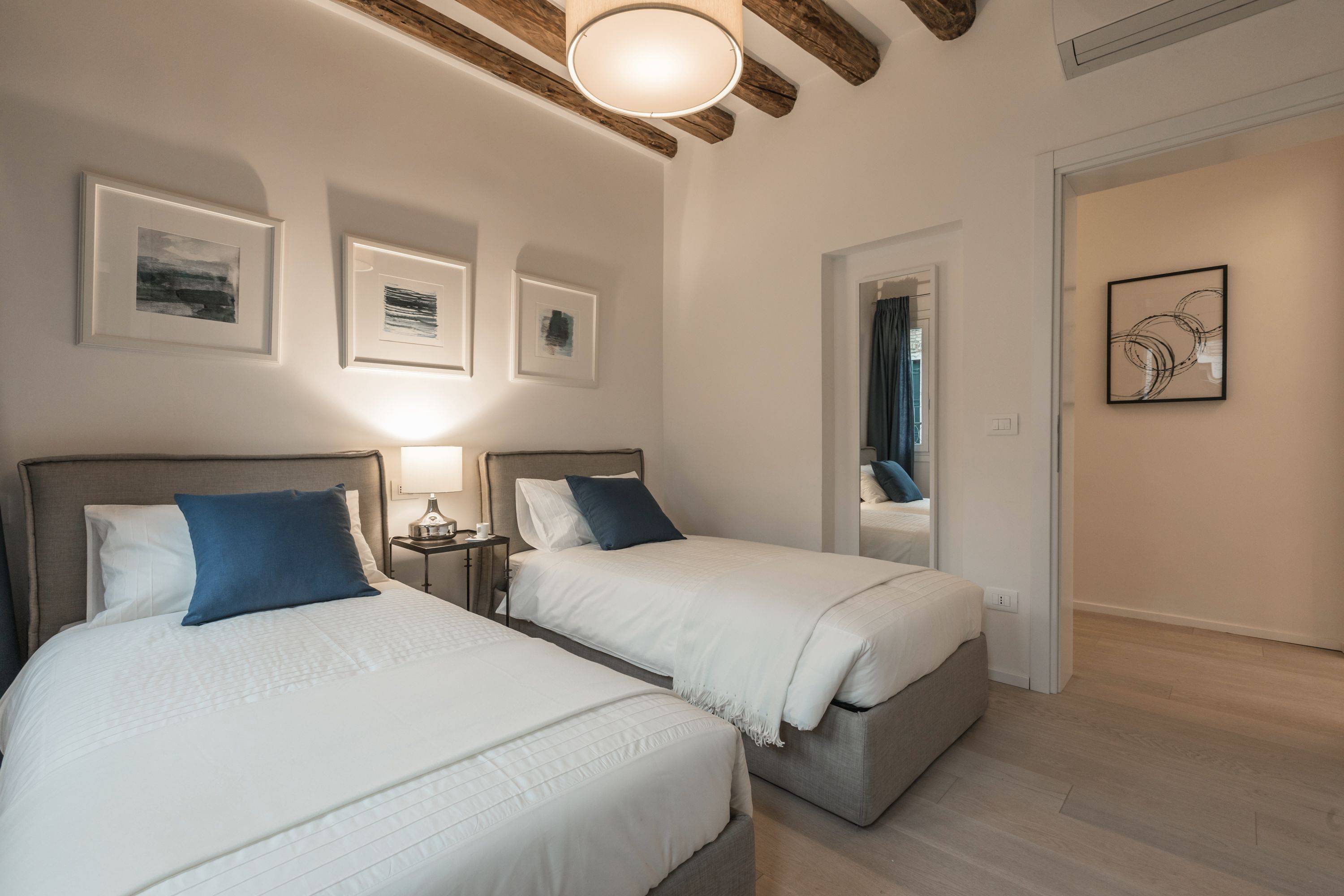 the second bedroom can be used as twin or double, on request