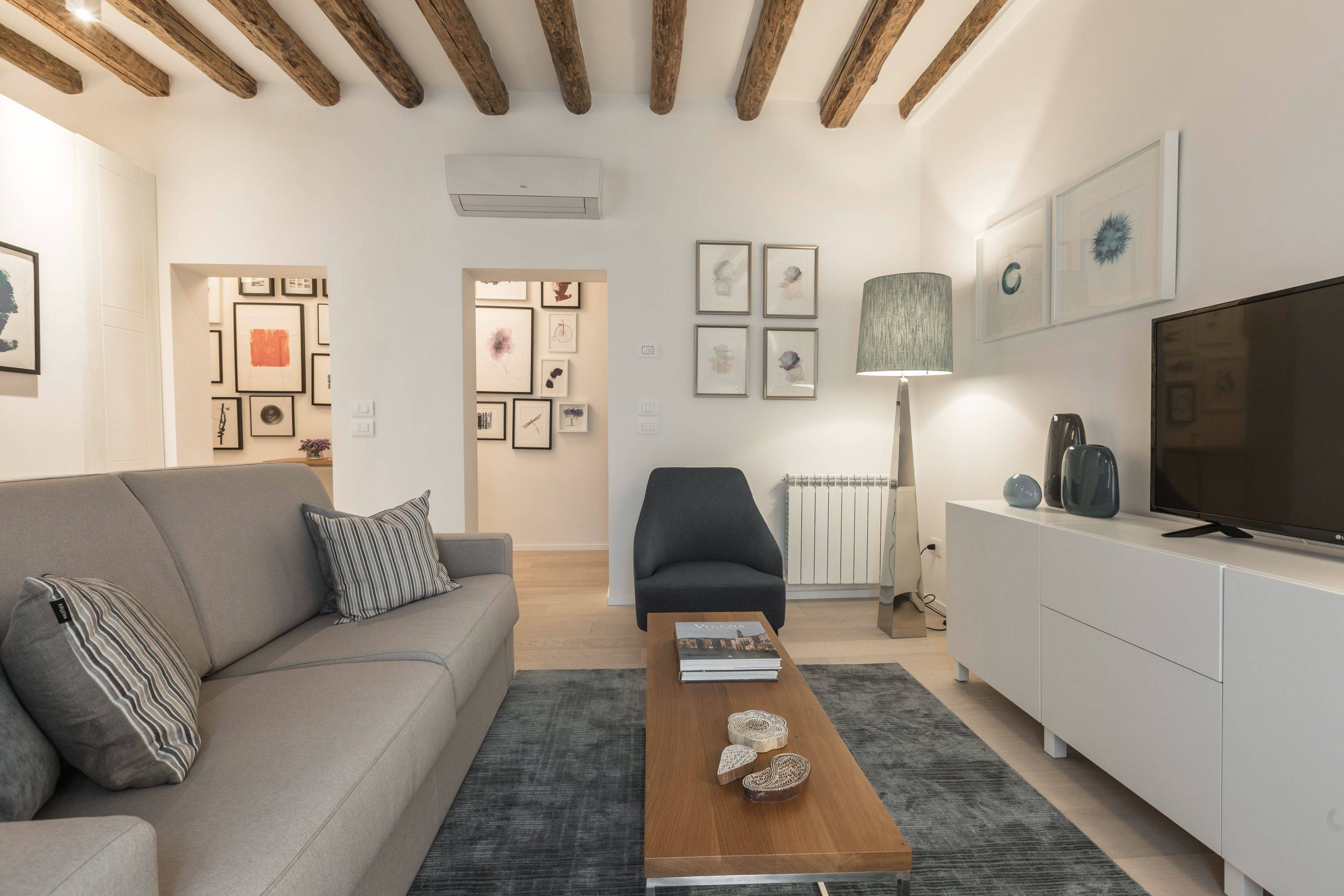 stylish interior design and comfortable furniture 