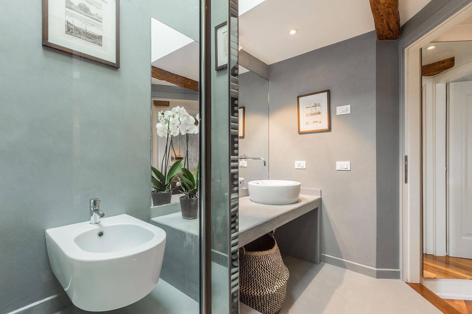 with large shower cabin with large shower cabin