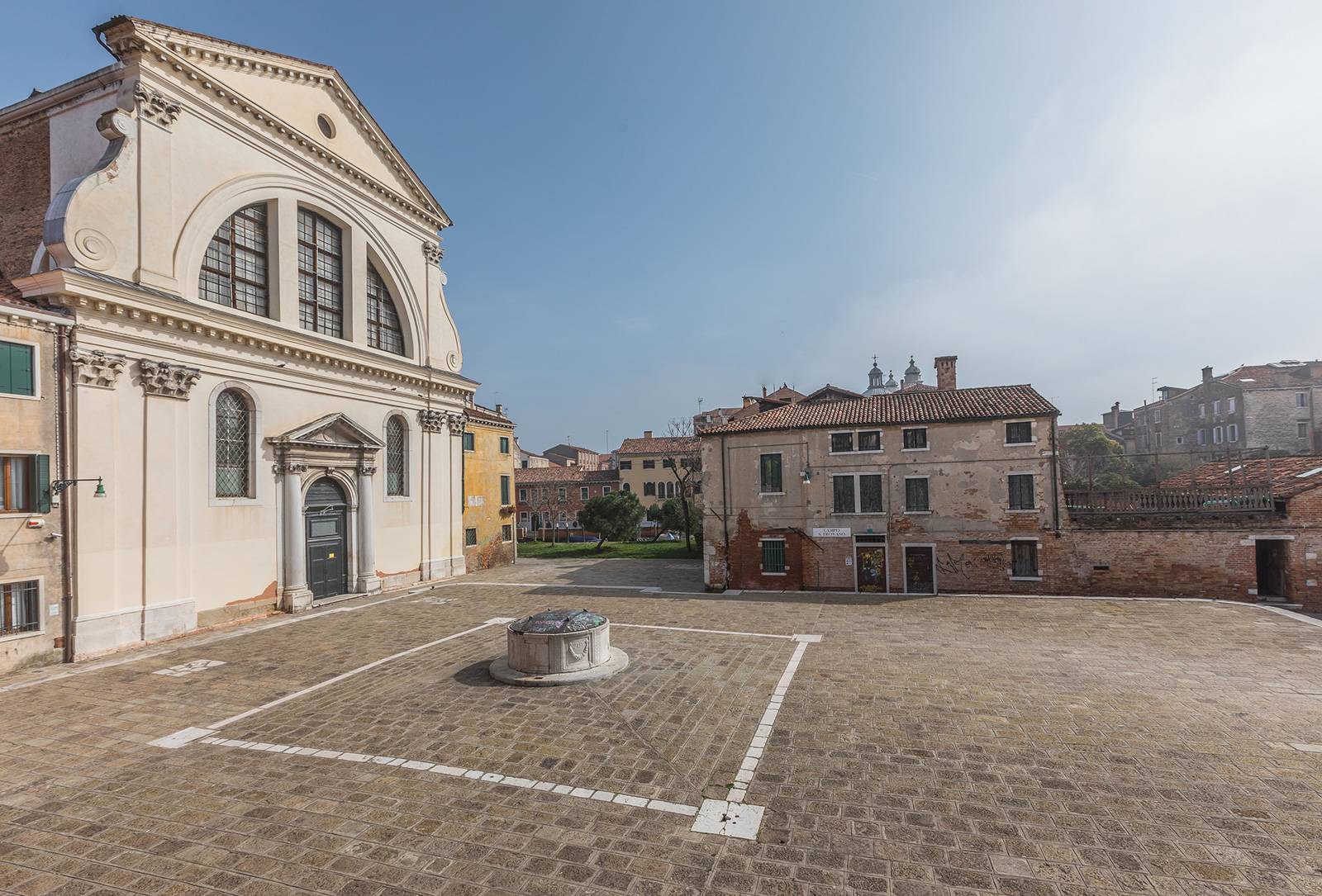 view from on San Trovaso Church, Square and Canal