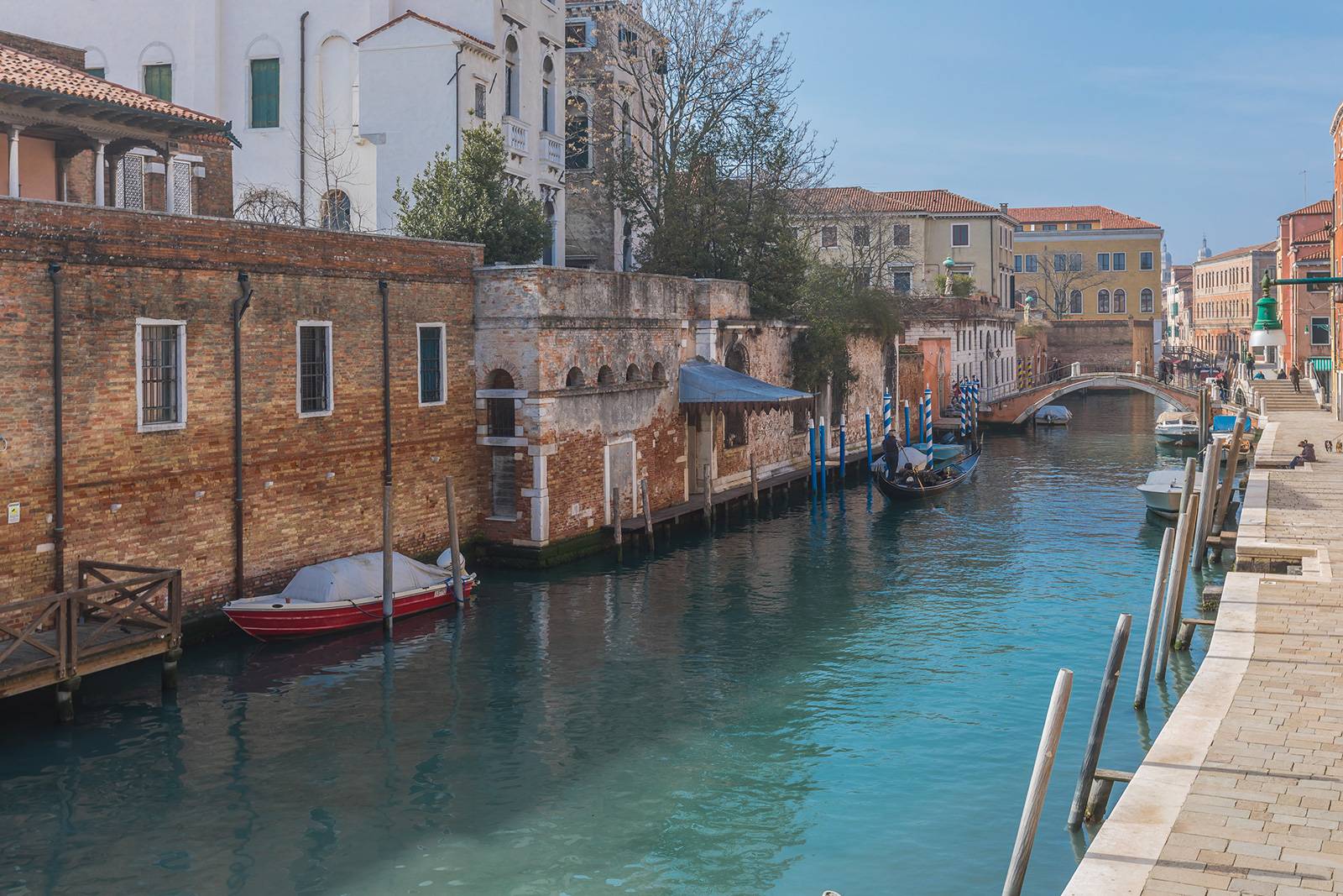 view from the master bedroom on the picturesque canal