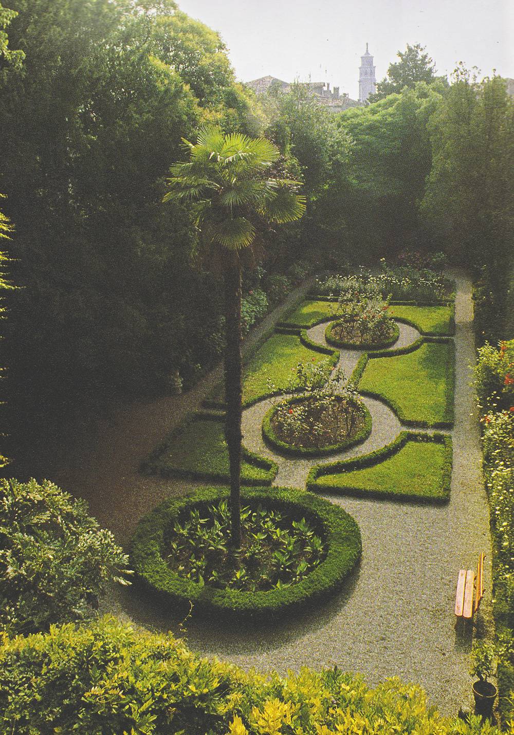 Rezzonico Palace private garden bird's view