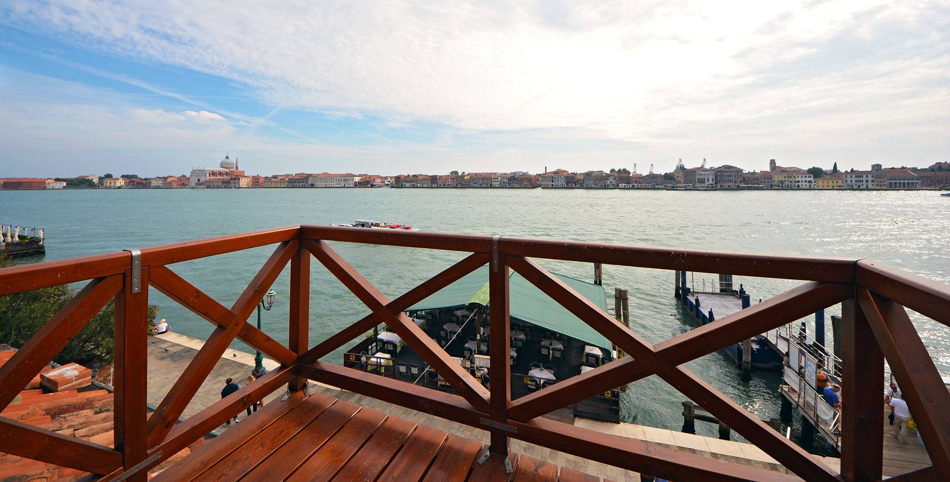 the stunning view enjoyable from the roof-top terrace of the Dolce Vita apartment