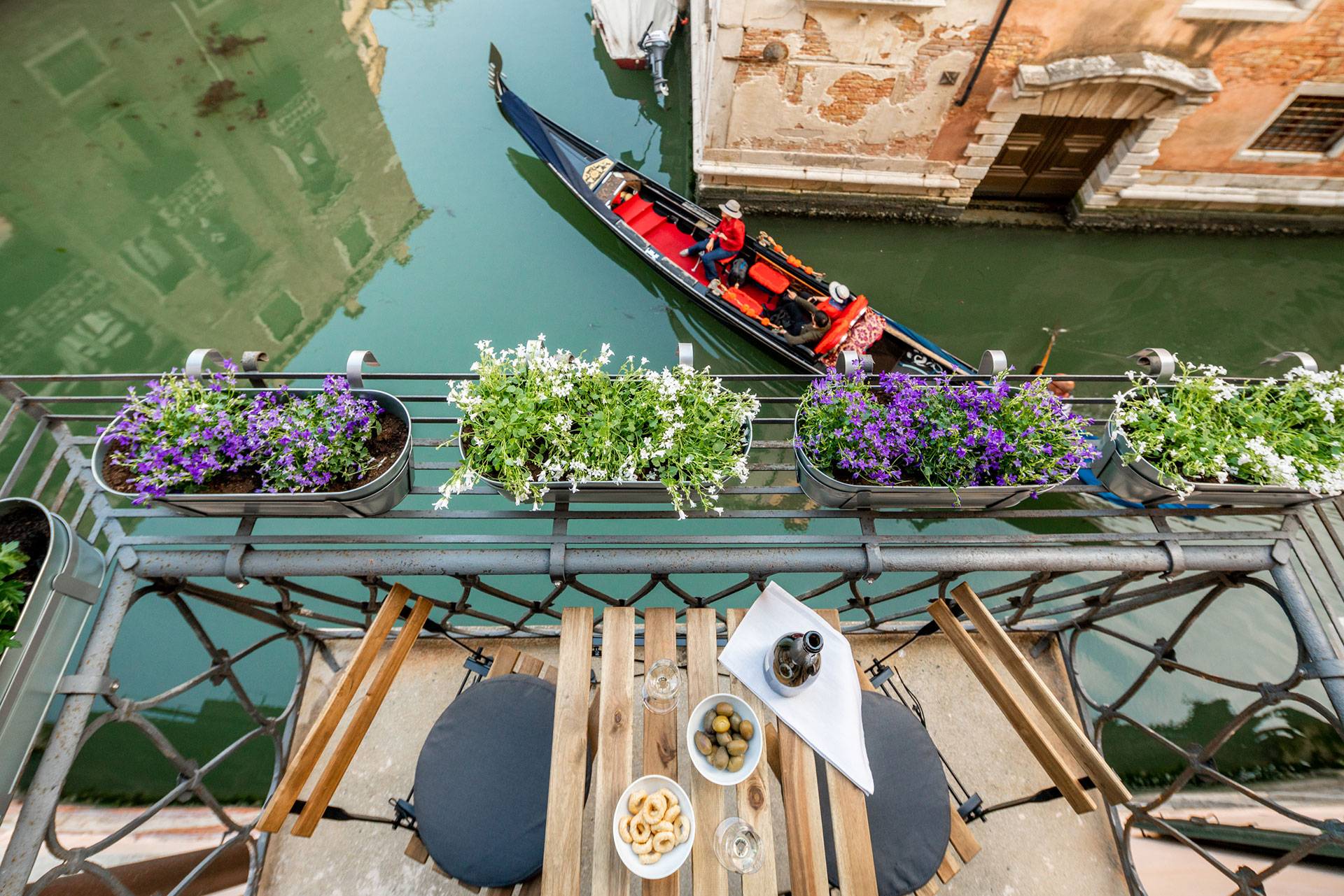 the view from the balcony of the Canaletto is Truly Venetian!