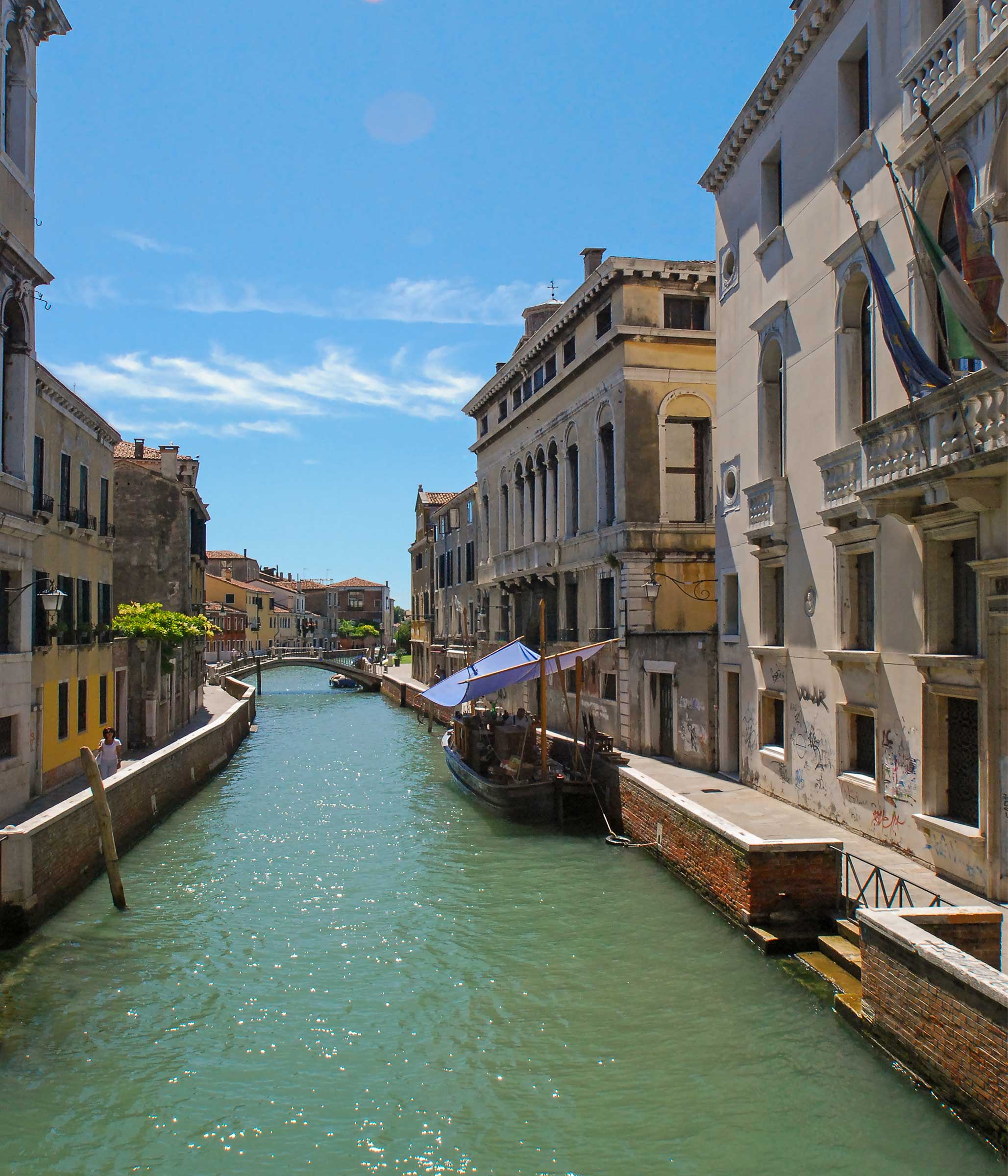 Rio di San Trovaso, where the Orseolo apartment is located