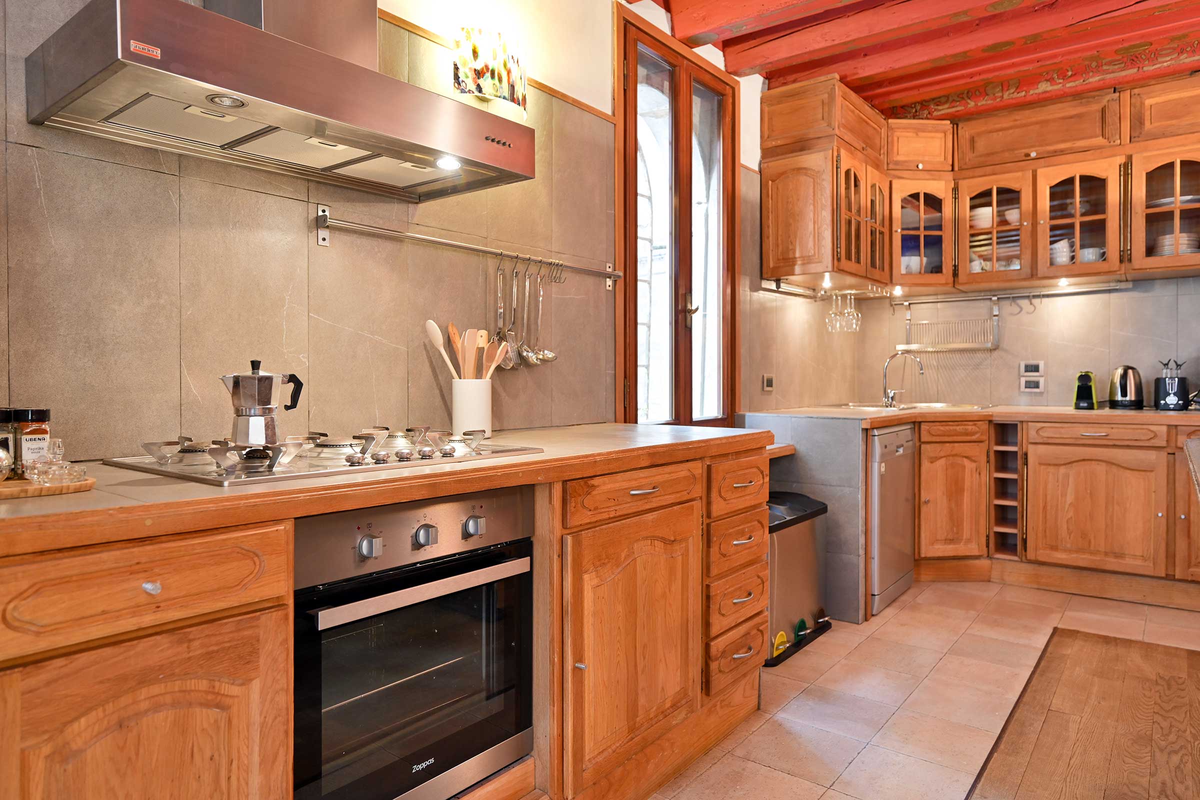 spacious fully equipped kitchen