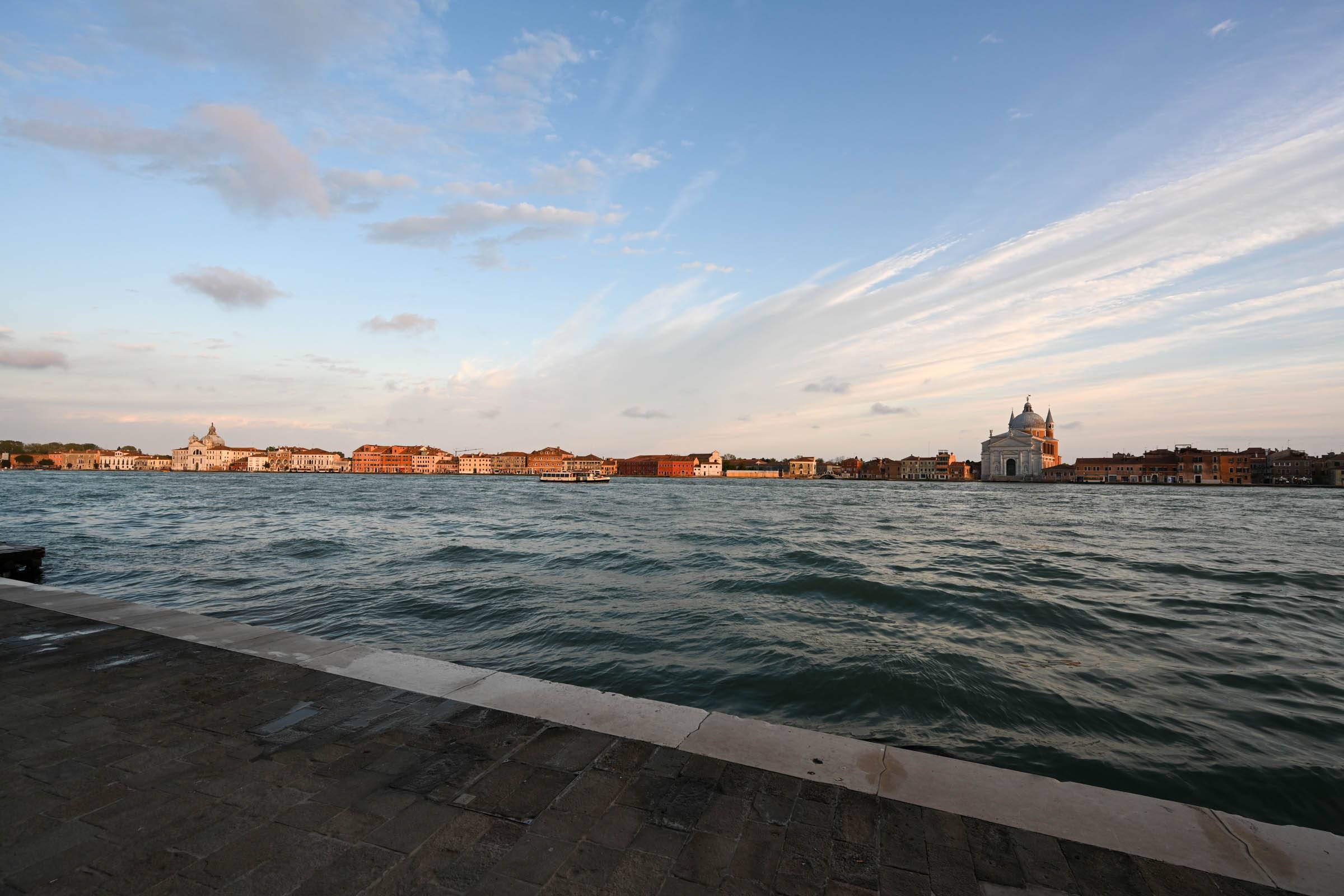 view enjoyable from the living room on the Giudecca Canal