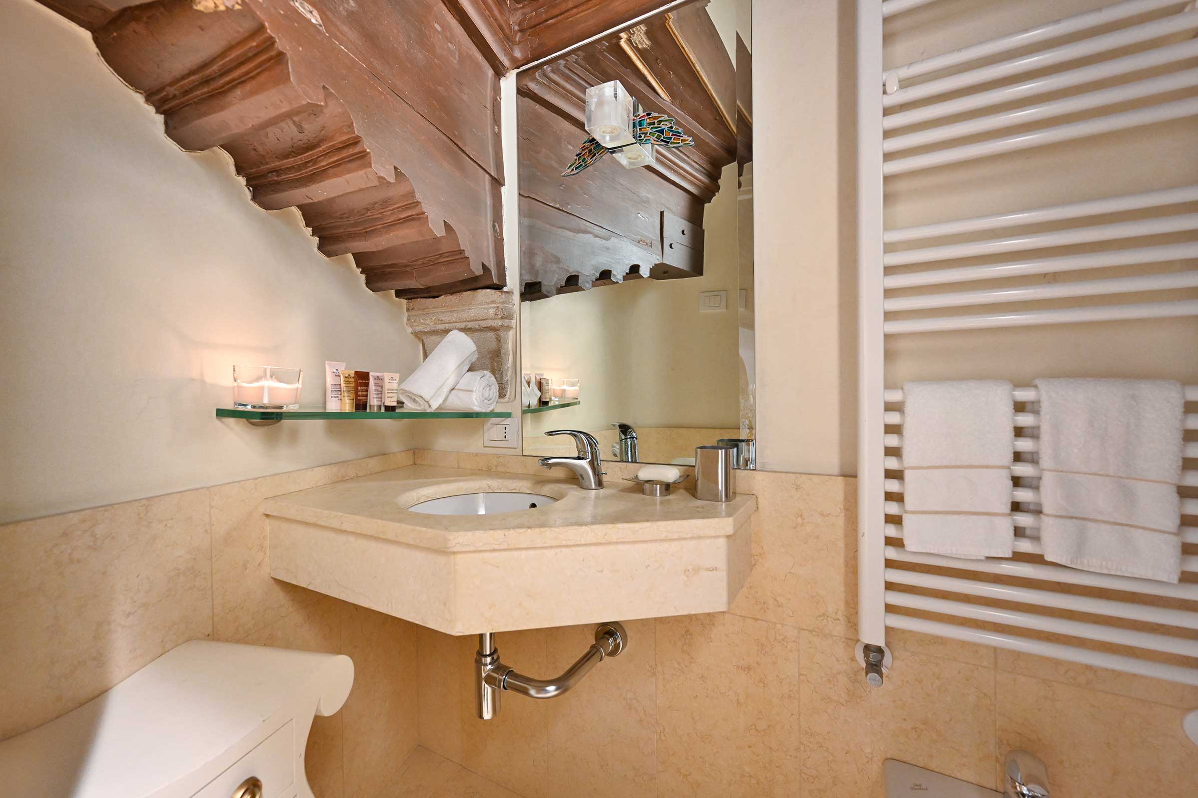 first bathroom with shower