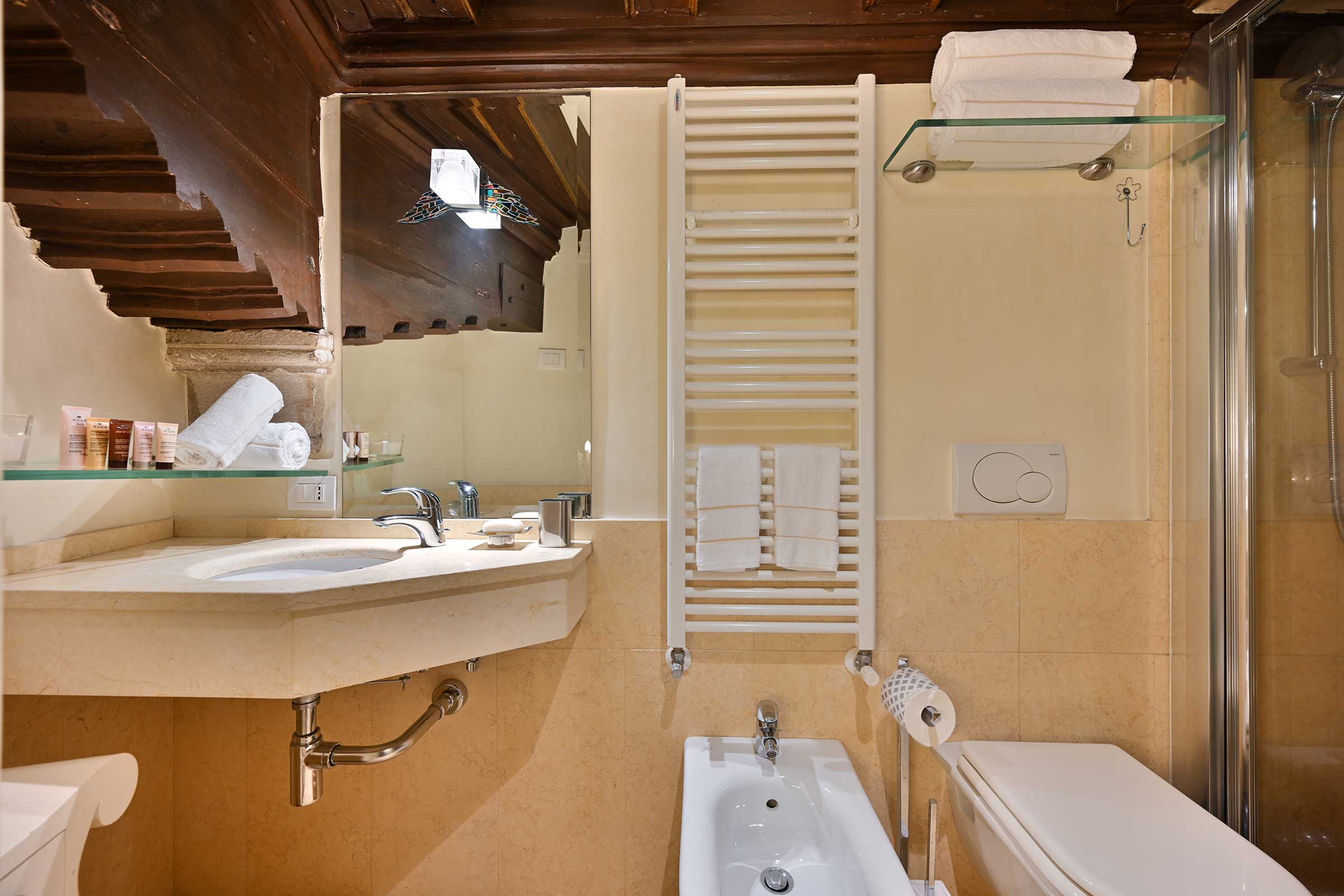 first bathroom with shower