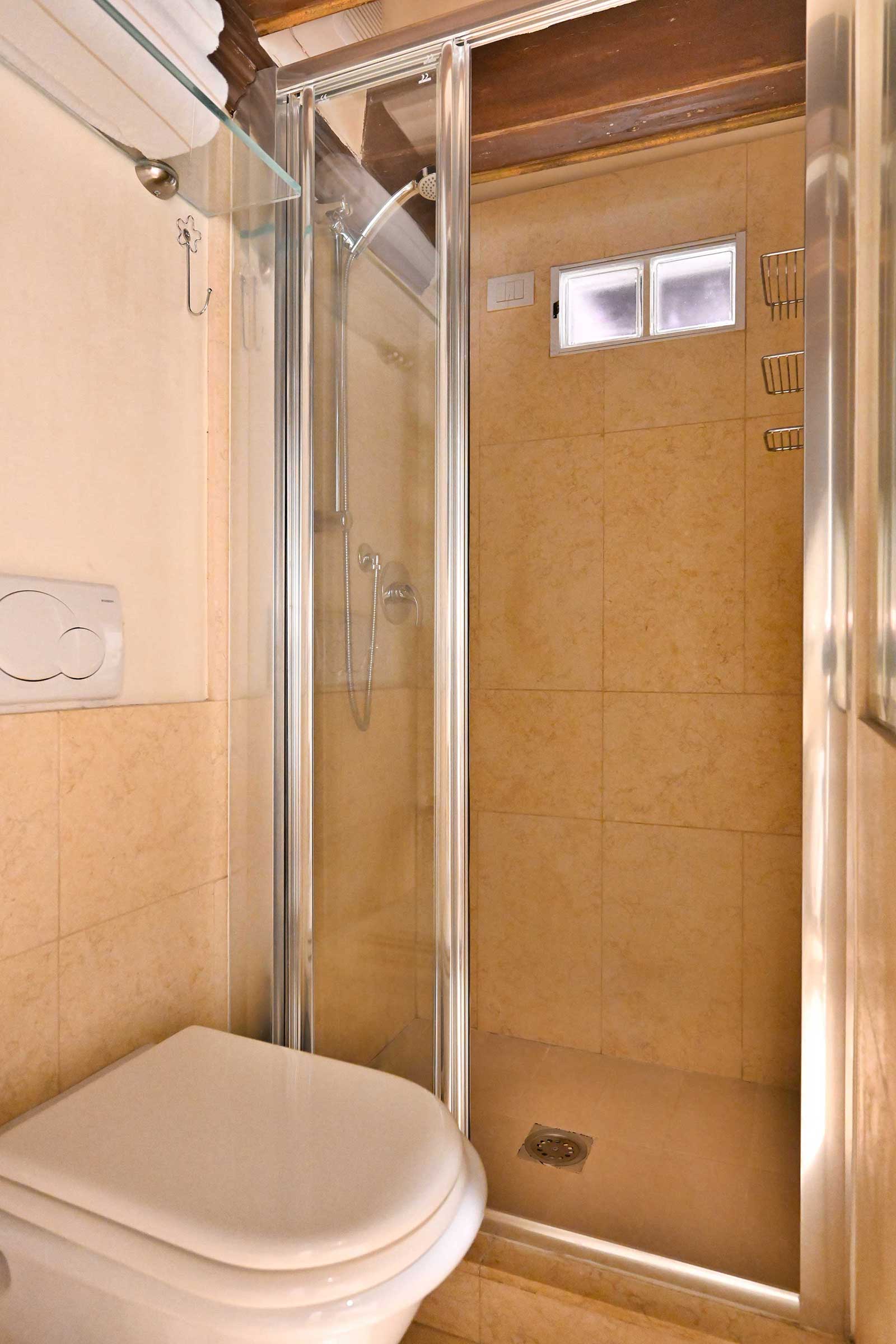 first bathroom with shower