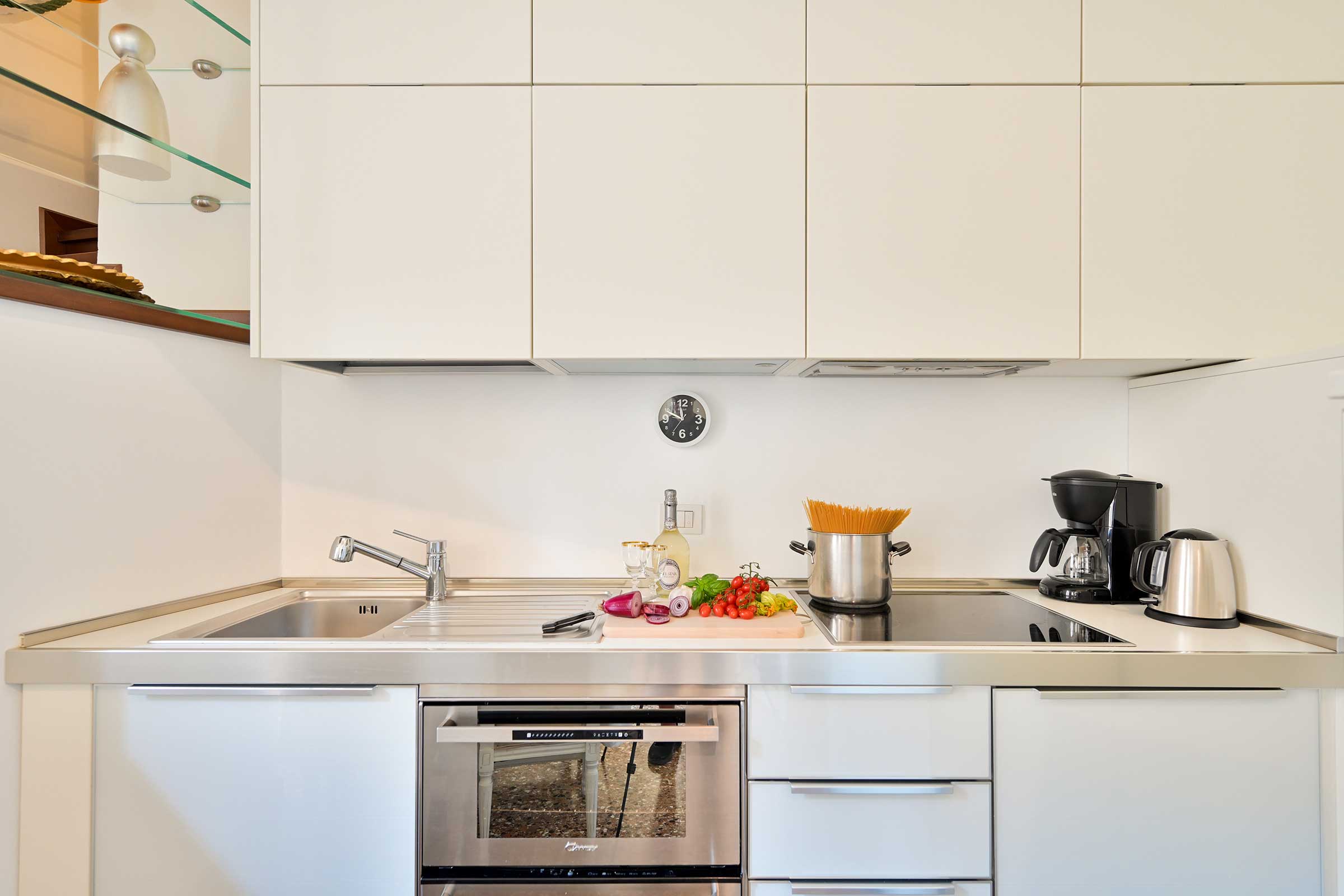 a well equipped and functional kitchen