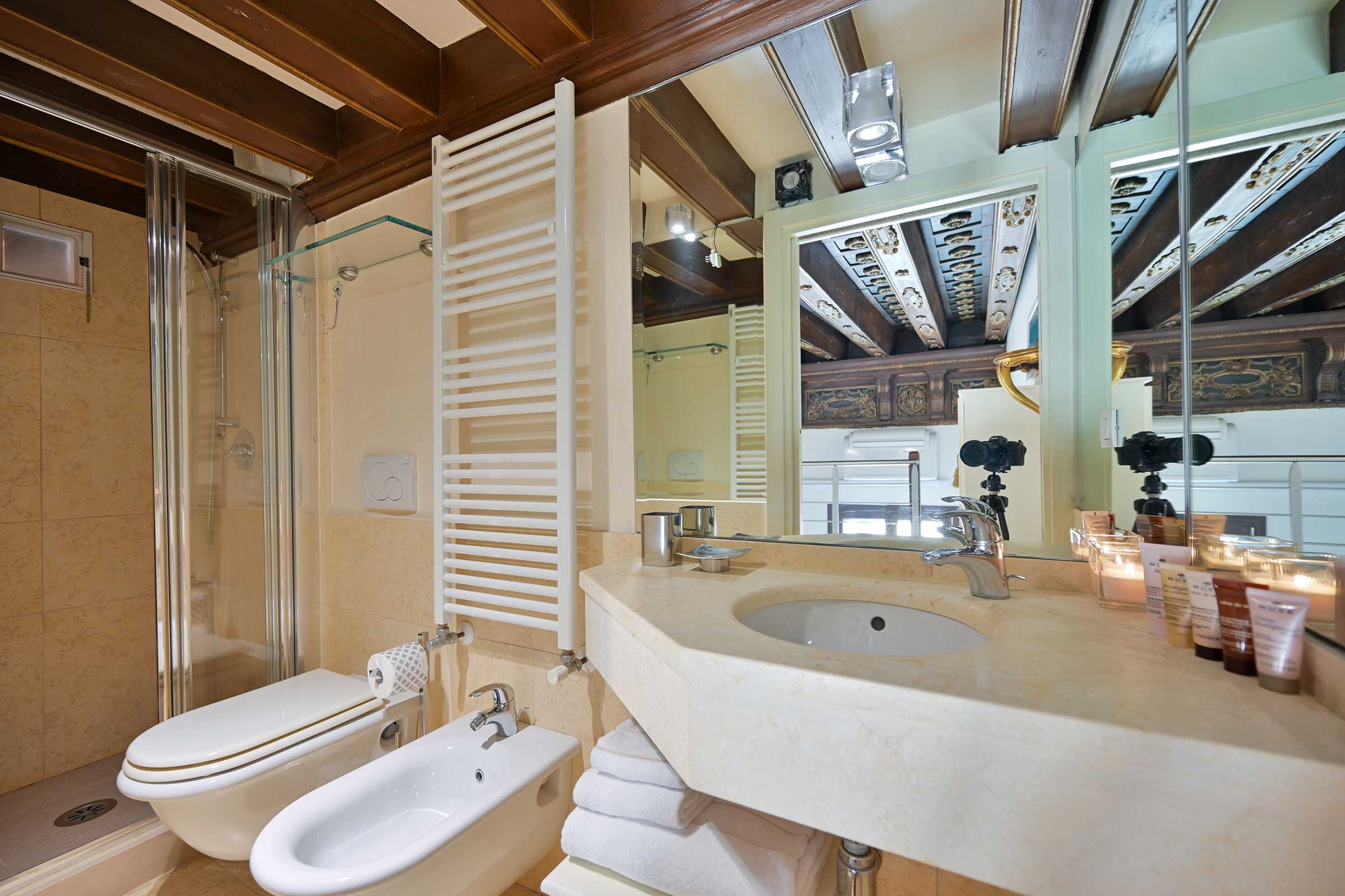 second bathroom with shower