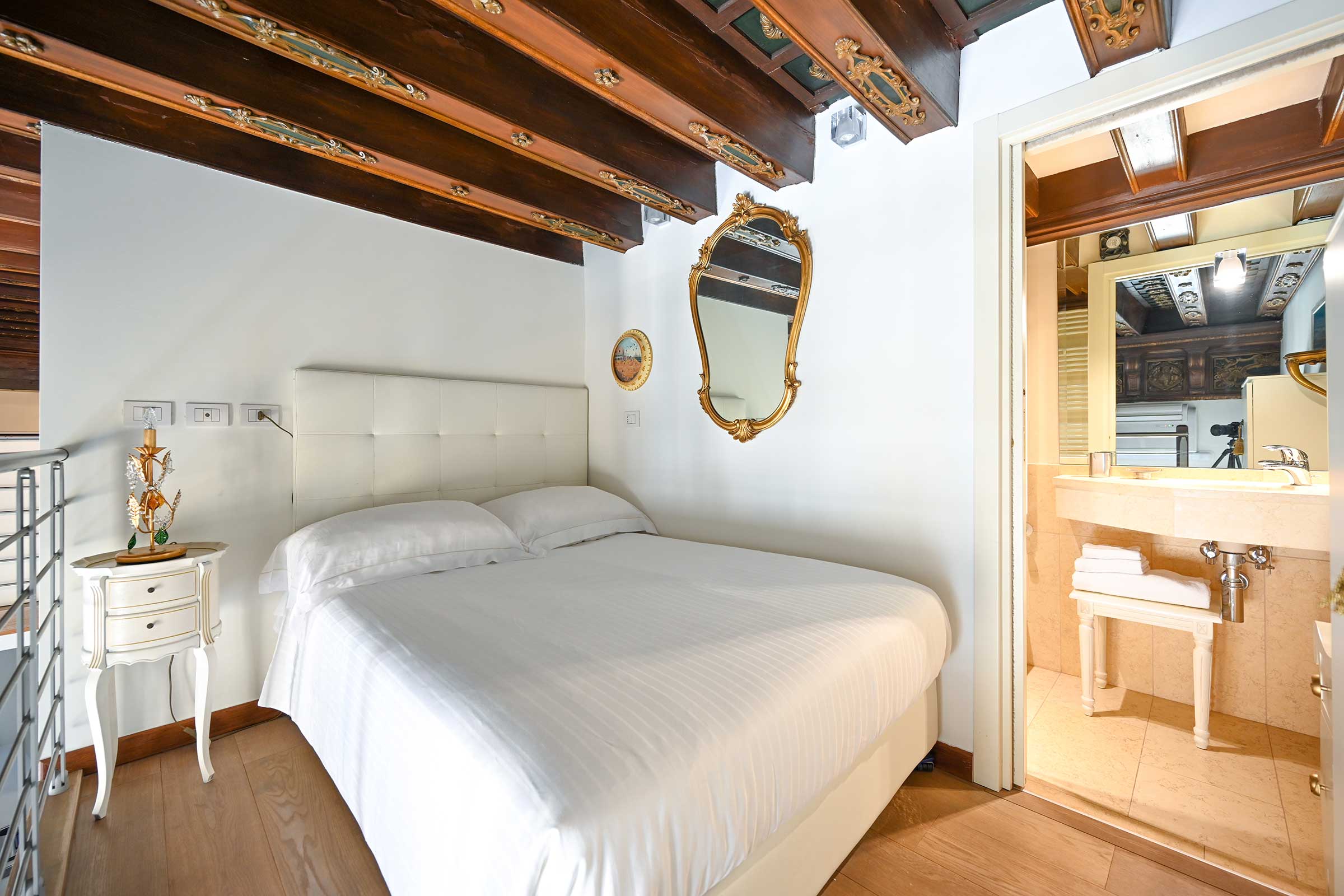 the second smaller mezzanine with en-suite bathroom