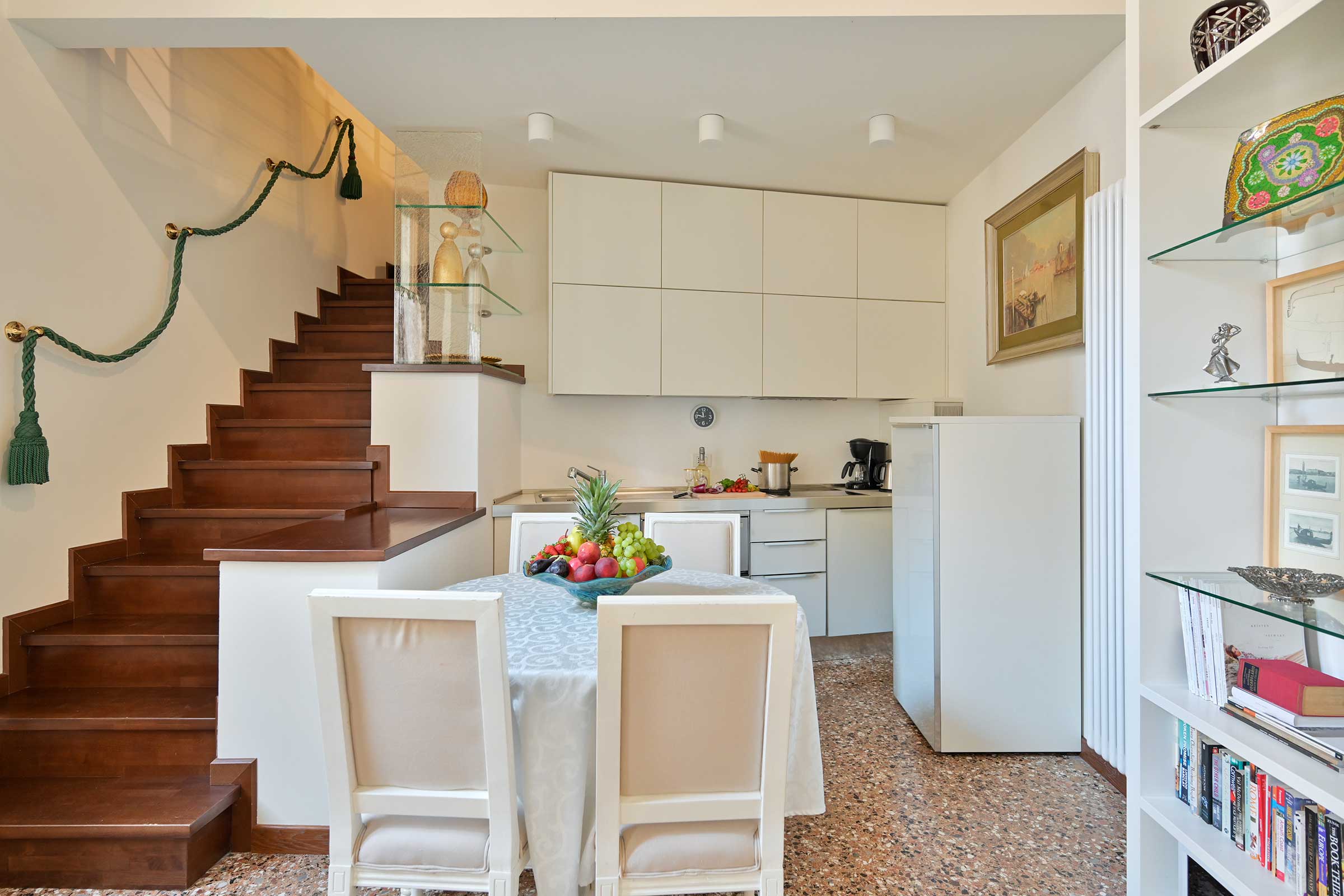 a well equipped and functional kitchen