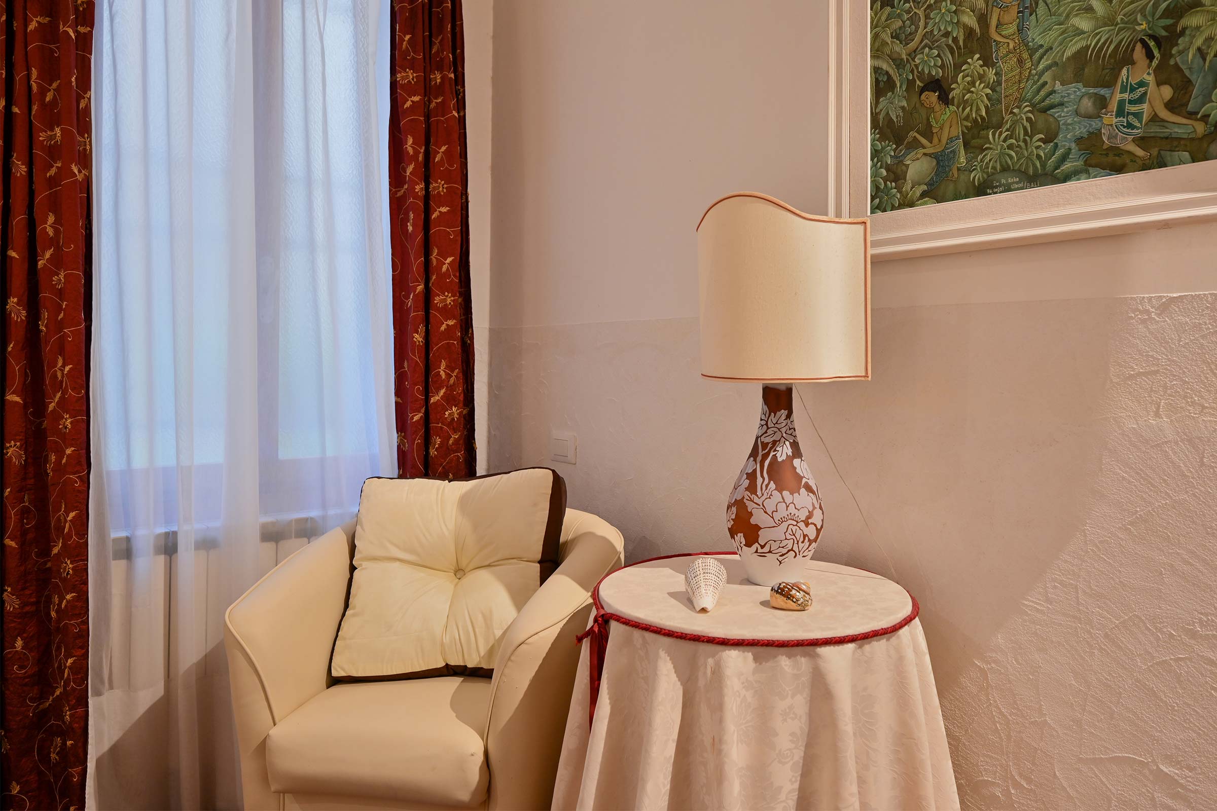 double bedroom facing the private backyard