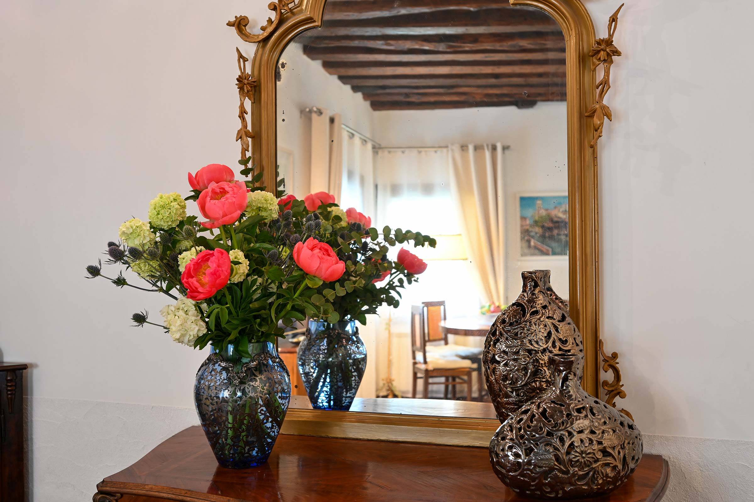 refined antiques and plenty of natural light