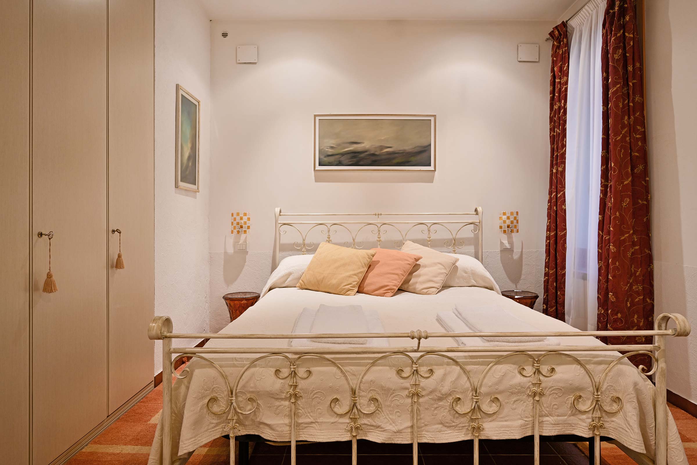 double bedroom facing the private backyard