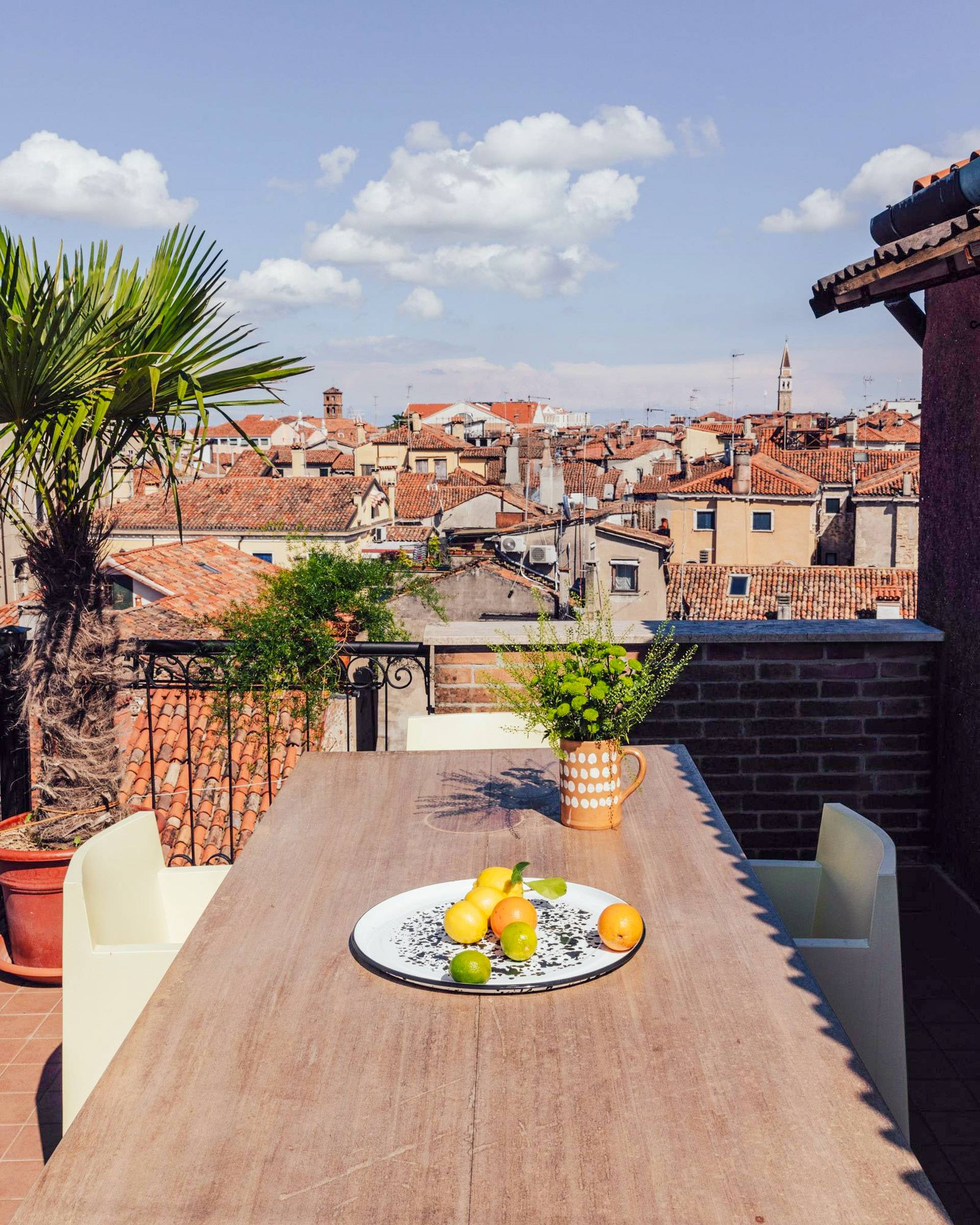 panoramic terrace of the Colombina apartment