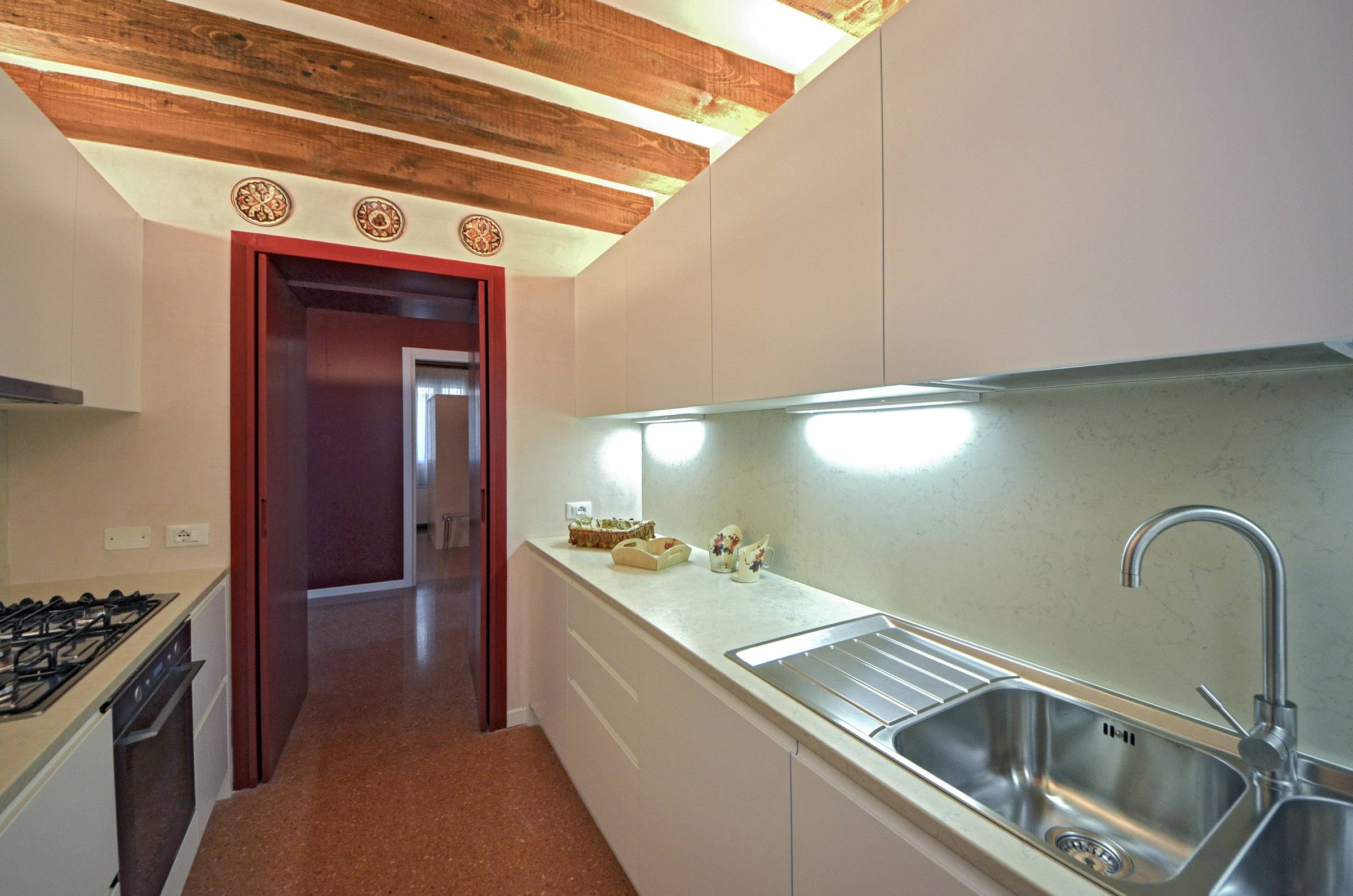 well equipped kitchen of the Palladio A apartment