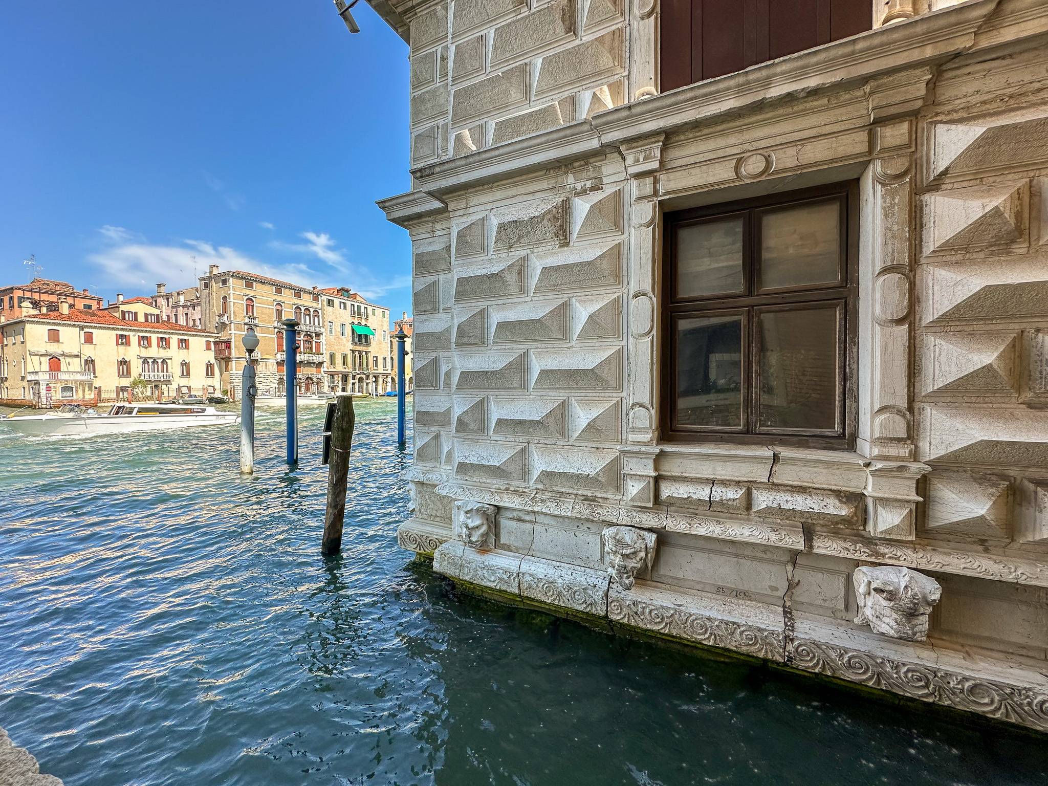 view from the apartment on the Grand Canal