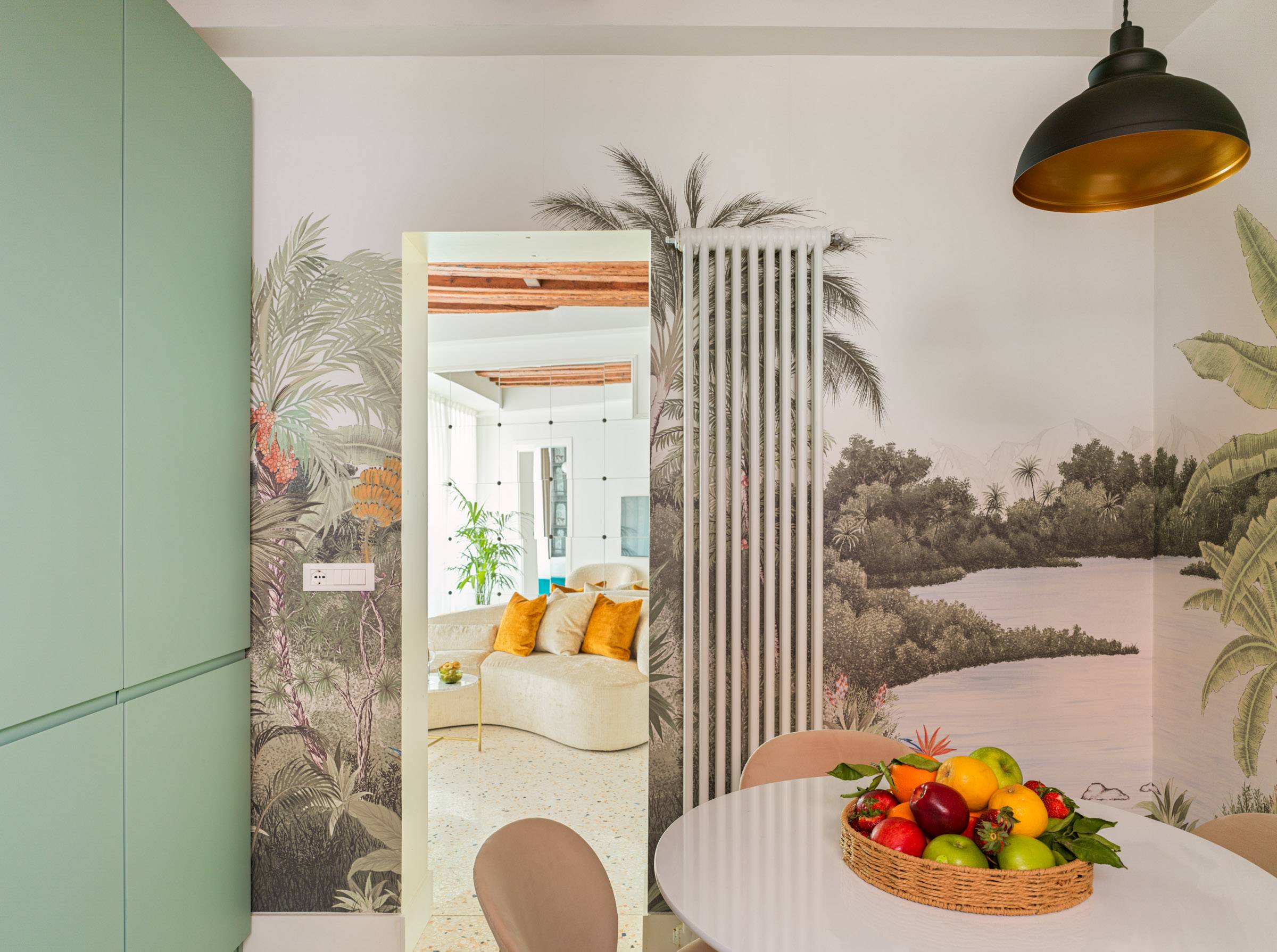 there is a table for 4 people and every possible amenity there is a table for 4 people and every possible amenity